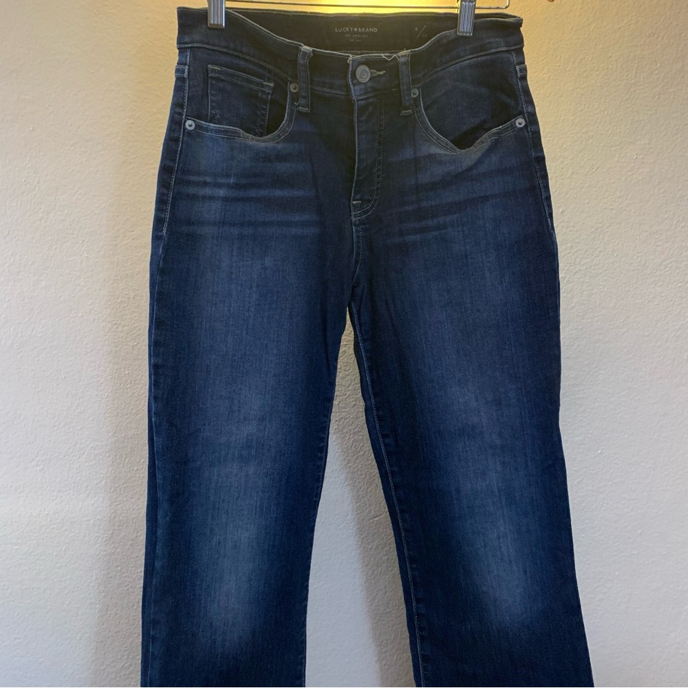 Lucky Brand Mid Rise Crop Mini Bootcut Jeans
